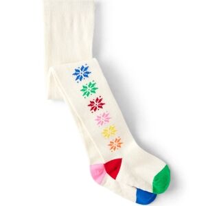 Gymboree Girls Colorful Rainbow Holiday Christmas Versatile Tights Size 6-8